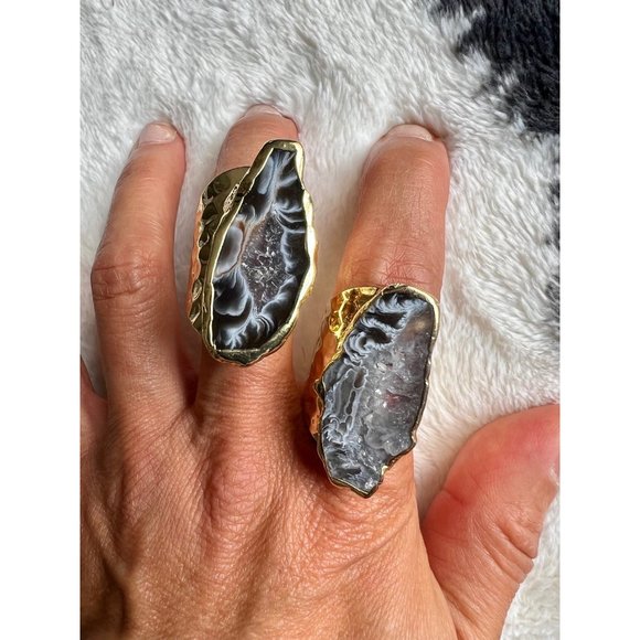 Divine Feminine Cosmic Geode Ring - Picture 9 of 10